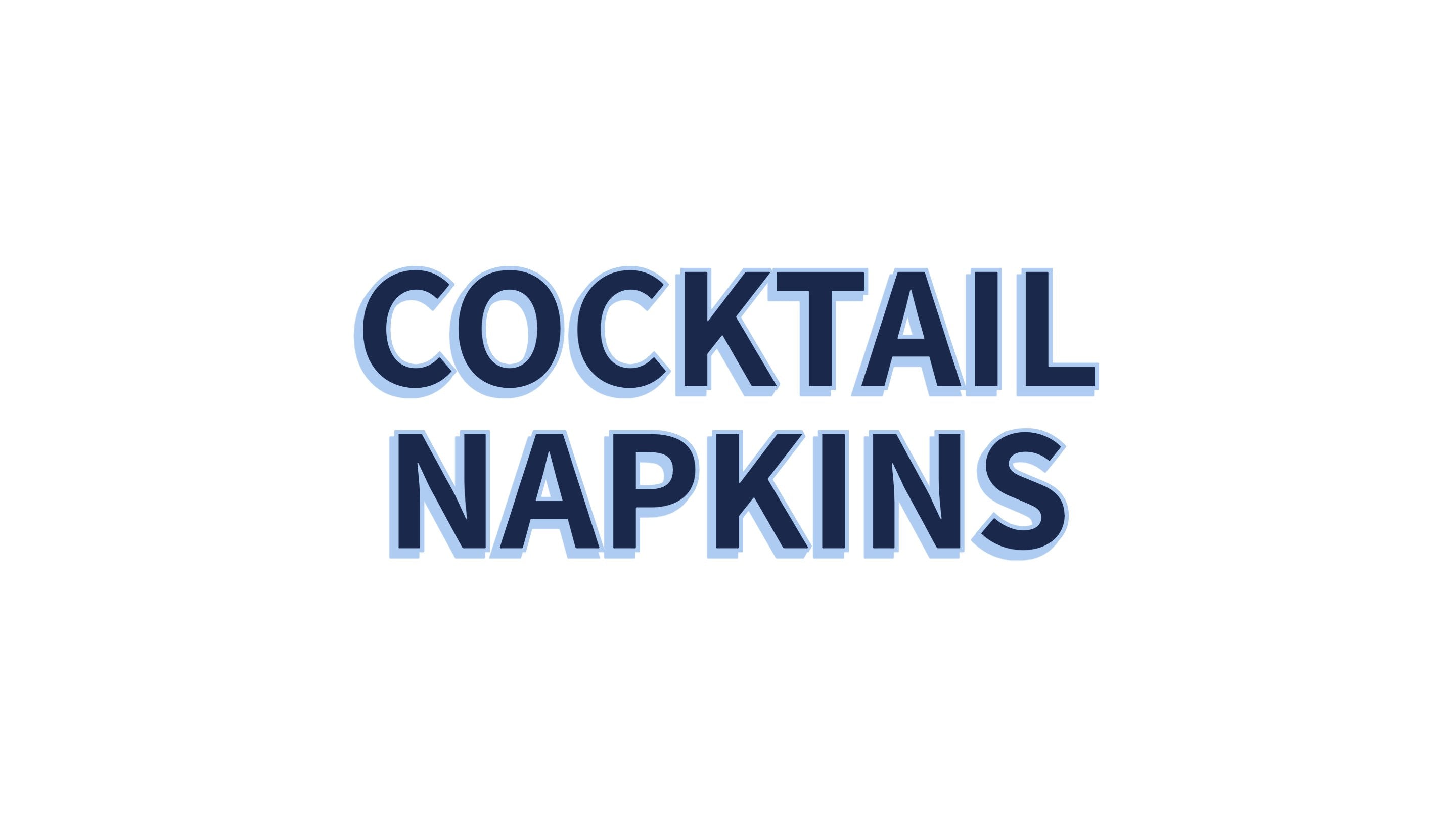 Cocktail Napkins – Thread Wynner Designs