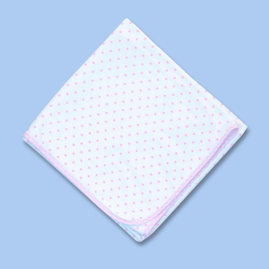 Baby Polka Dot Receiving Blanket
