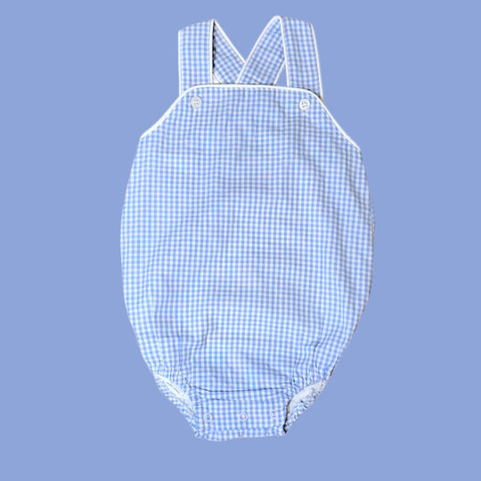 Blue Gingham Sunsuit
