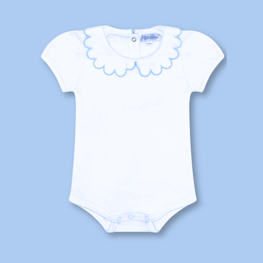 Nellapima - Nella Scallops Short Sleeve Onesie